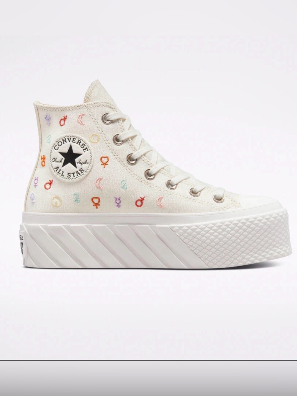 Converse Women's Chuck Taylor All Star Mystic Symbols Hi Egret/White 6.5